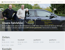 Tablet Screenshot of fahrschule-bernhart.de